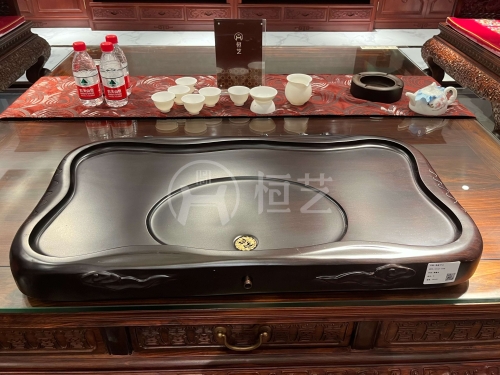 茶盘75*42  黑檀木