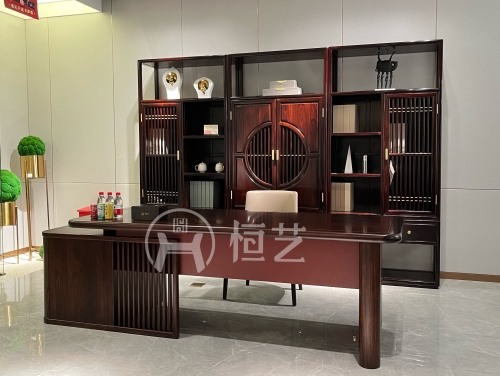 上境-儒林书桌  大黑檀