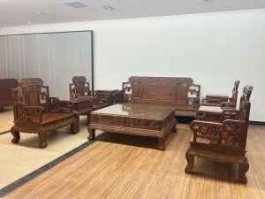 麟瑞如意沙发 檀香木