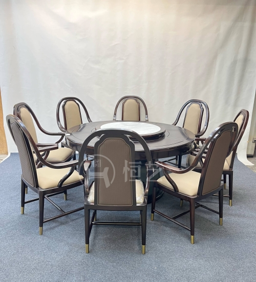 岳纳圆桌配椅  阔叶黄檀