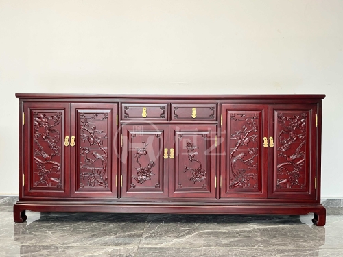 鞋柜  赞比亚花梨