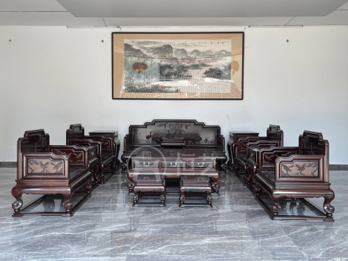 肆号洋花宝座沙发  阔叶黄檀