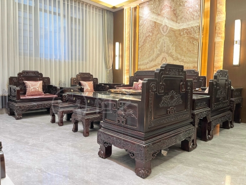 玉堂富贵如意沙发  阔叶黄檀