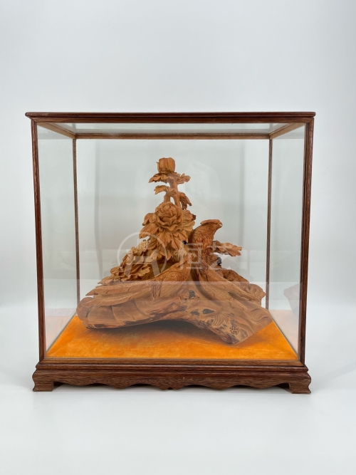 W花开富贵  崖柏木