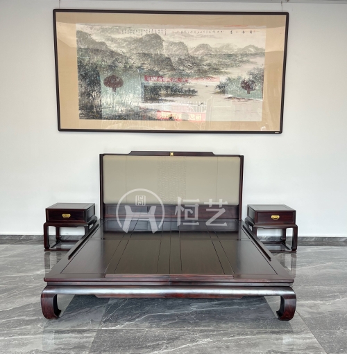 瀚宫大床  阔叶黄檀