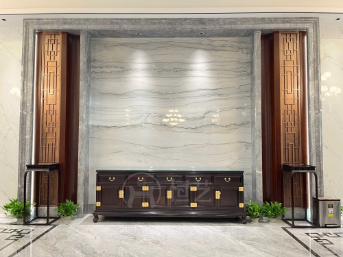 肆号洋花餐边柜  阔叶黄檀