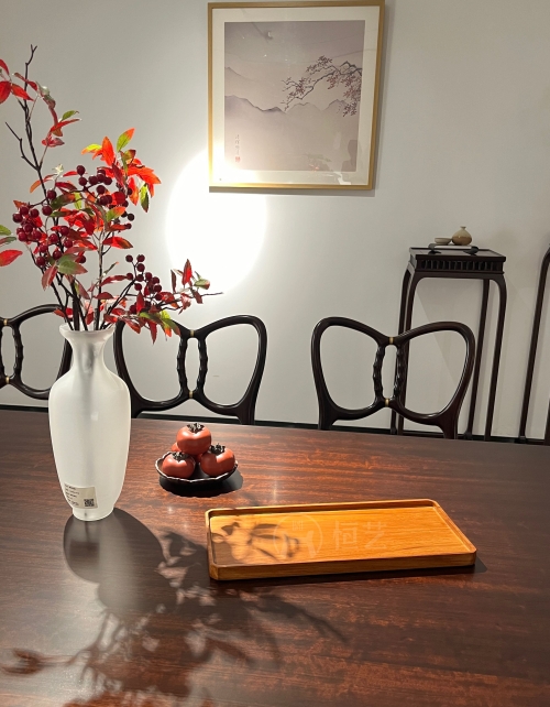 茶盘（干泡盘）缅甸柚木