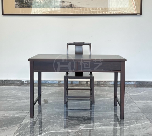 办公台  大黑檀