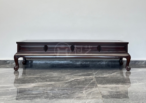 肆号洋花床尾几（定制）  阔叶黄檀