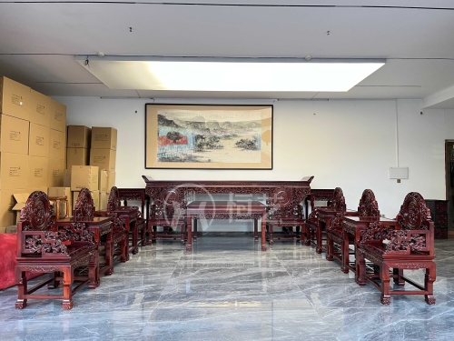 如意灵芝中堂  赞比亚紫檀