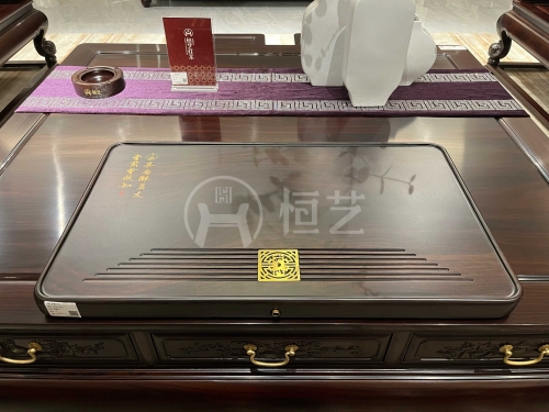茶盘82*48  黑檀木