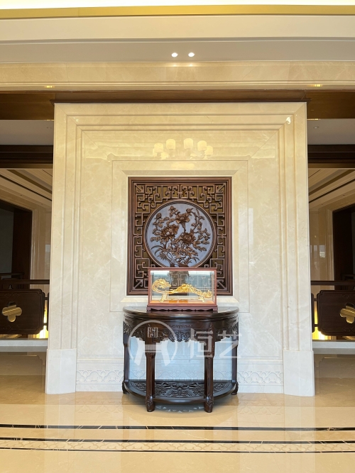 半圆玄关台  阔叶黄檀