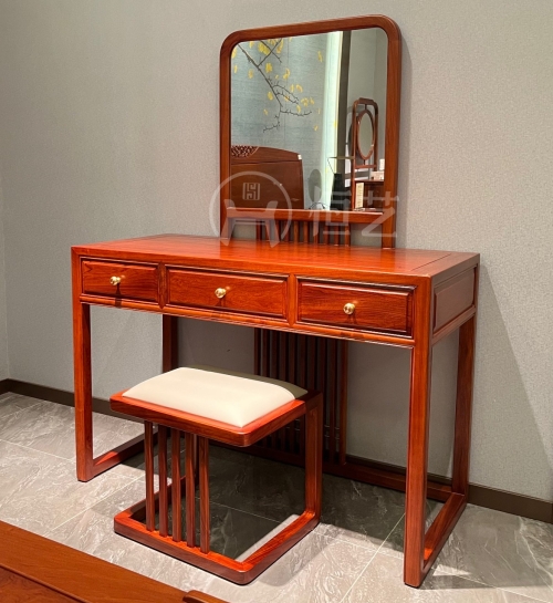 明式梳妆台（恒艺）  赞比亚花梨