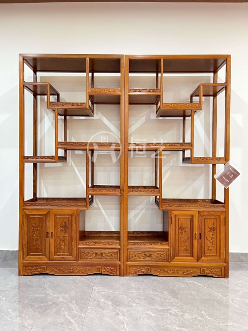 古龙博古柜  大果紫檀