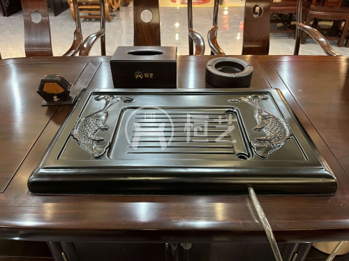 小鱼茶盘  紫心木